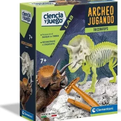 - Juego científico de excavación y montaje de Triceratops fosforescente*CLEMENTONI Outlet
