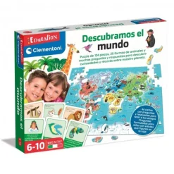 - Juego educativo descubramos el mundo, geografía y mapas ㅤ*CLEMENTONI