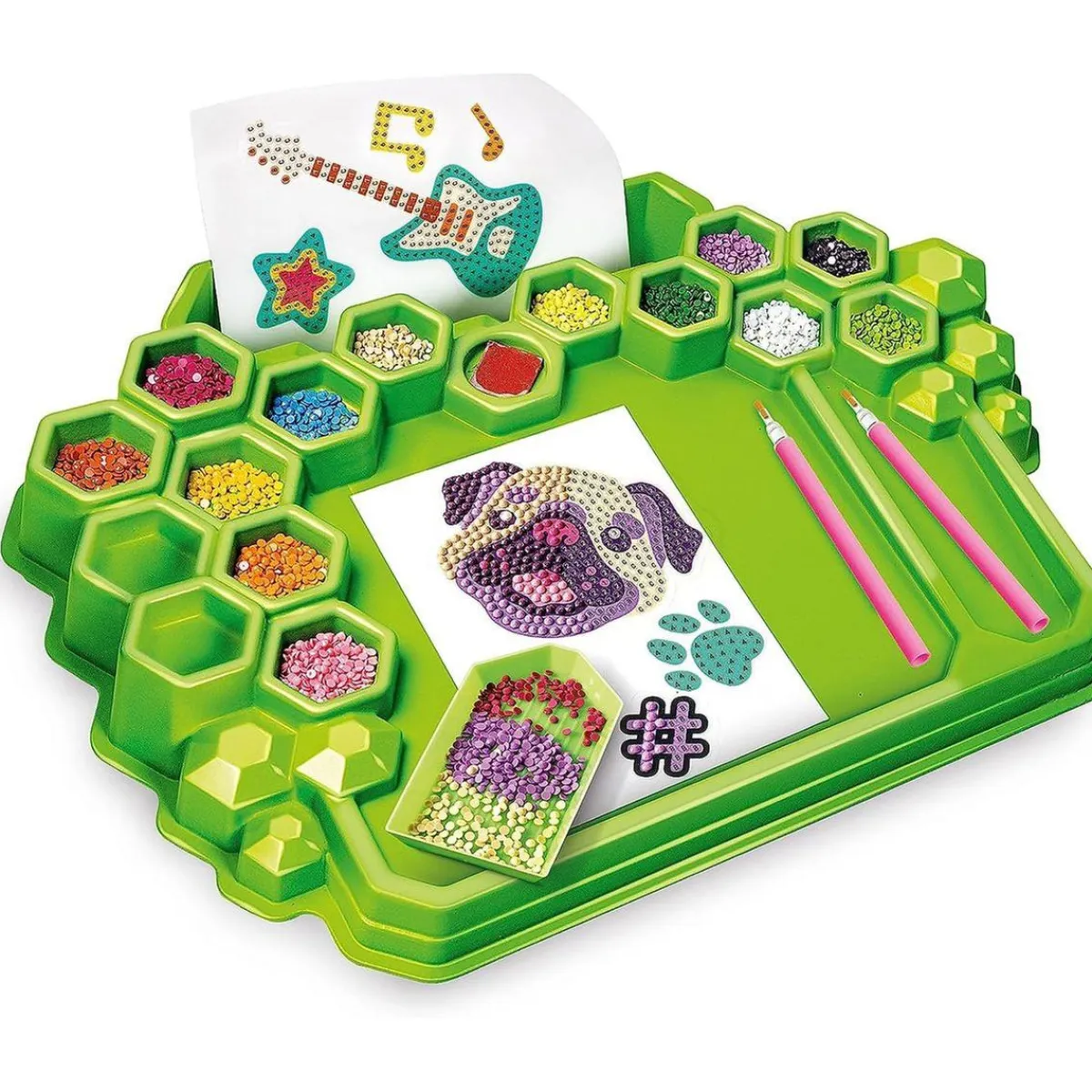 - Kit de pegatinas 3D brillantes y diamantes creativo para regalo*CLEMENTONI Best