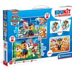 Hot - Patrulla Canina - Edukit 4 en 1 con puzzle y juego de memoria Patrulla Canina ㅤ Friki Zone|Juguetes Educativos Y Libros
