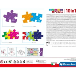 Best - Peppa Pig - Puzzle Infantil Multicolor 10 en 1, de distinto tamaño para montar progresivamente ㅤ Juegos Y Puzzles