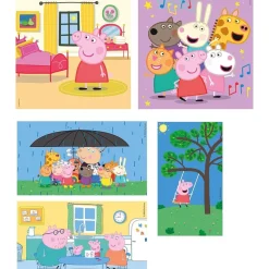 Best - Peppa Pig - Puzzle Infantil Multicolor 10 en 1, de distinto tamaño para montar progresivamente ㅤ Juegos Y Puzzles