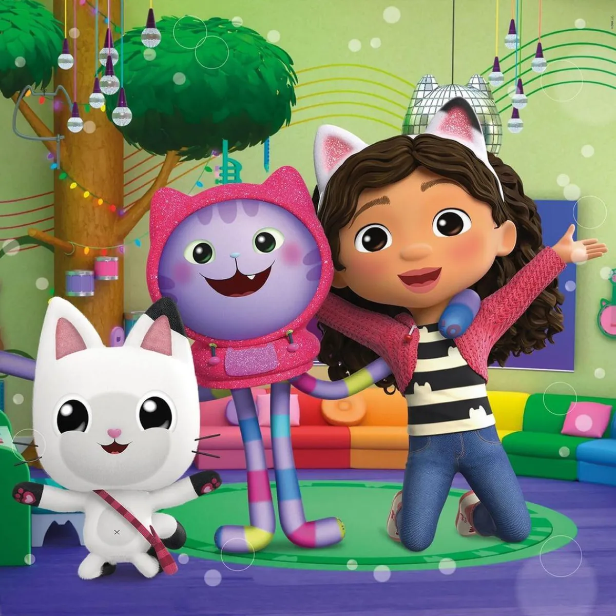 - Puzle Gabbys Dollshouse 3x48 Piezas ㅤ Juegos Y Puzzles