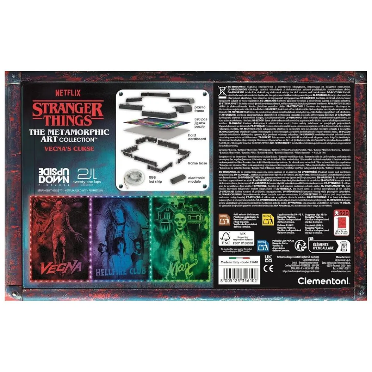 Outlet - Puzzle 520 piezas Stranger Things - Vecna Juegos Y Puzzles
