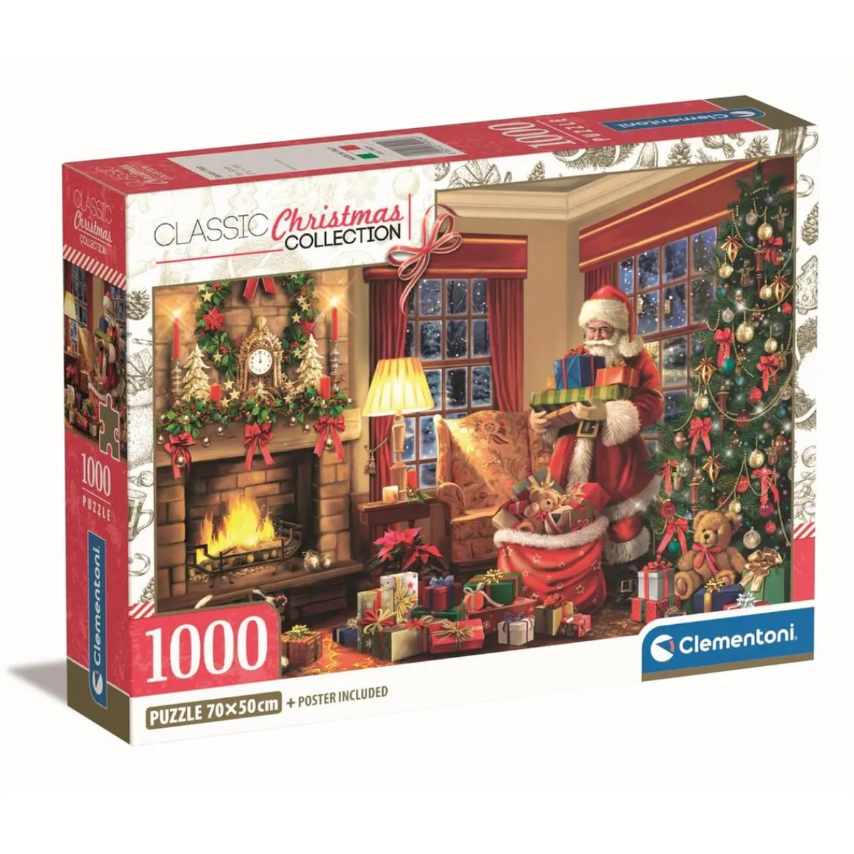 Outlet - Puzzle 1000 piezas - Visita de Papá Noel Juegos Y Puzzles