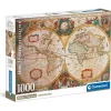 - Puzzle de 1000 piezas con Mapa antiguo, fabricado en Italia ㅤ*CLEMENTONI Outlet