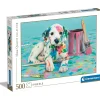 - Puzzle de 500 piezas: Pequeño dálmata divertido*CLEMENTONI Hot
