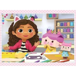 - Puzzle infantil 4 en 1: Casa de Muñecas de Gabby, 12-24 piezas, tamaño único ㅤ*CLEMENTONI Online
