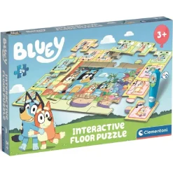 Clementoni - Puzzle Interactivo de Suelo 24 piezas -*BLUEY Discount