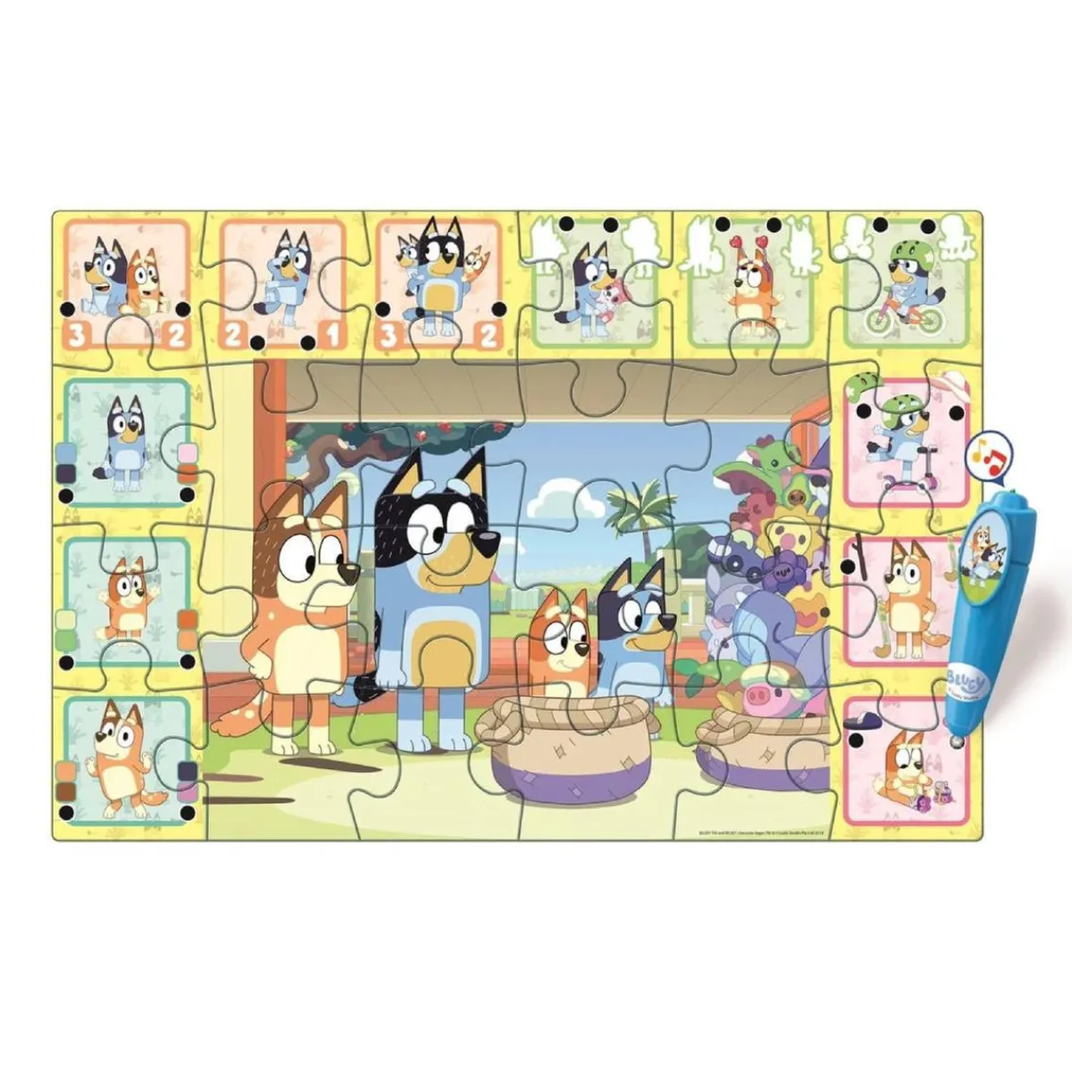Clementoni - Puzzle Interactivo de Suelo 24 piezas -*BLUEY Discount