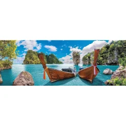 - Puzzle panorámico de 1000 piezas, Bahía de Phuket ㅤ*CLEMENTONI Best