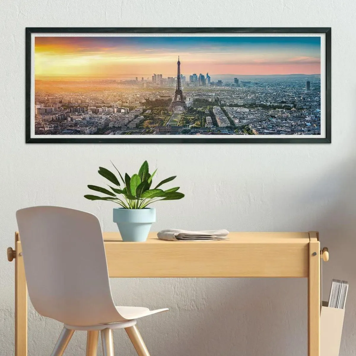 Best - Puzzle panorámico de 1000 piezas, paisajes de ciudades, Skyline de París ㅤ Juegos Y Puzzles