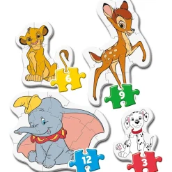 Best - Puzzle progresivo Animales, 3-6-9-12 piezas, Amigos del Reino Animal ㅤ Juegos Y Puzzles