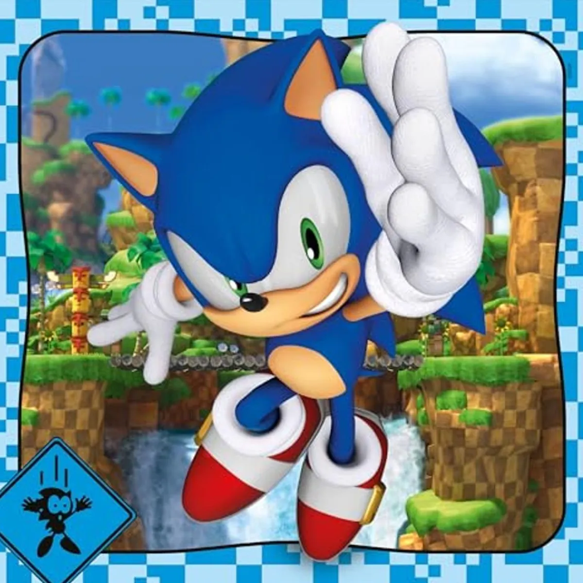 New - Puzzle Sonic Supercolor 3x48 Piezas ㅤ Juegos Y Puzzles