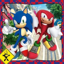 New - Puzzle Sonic Supercolor 3x48 Piezas ㅤ Juegos Y Puzzles
