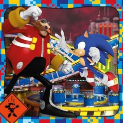 New - Puzzle Sonic Supercolor 3x48 Piezas ㅤ Juegos Y Puzzles