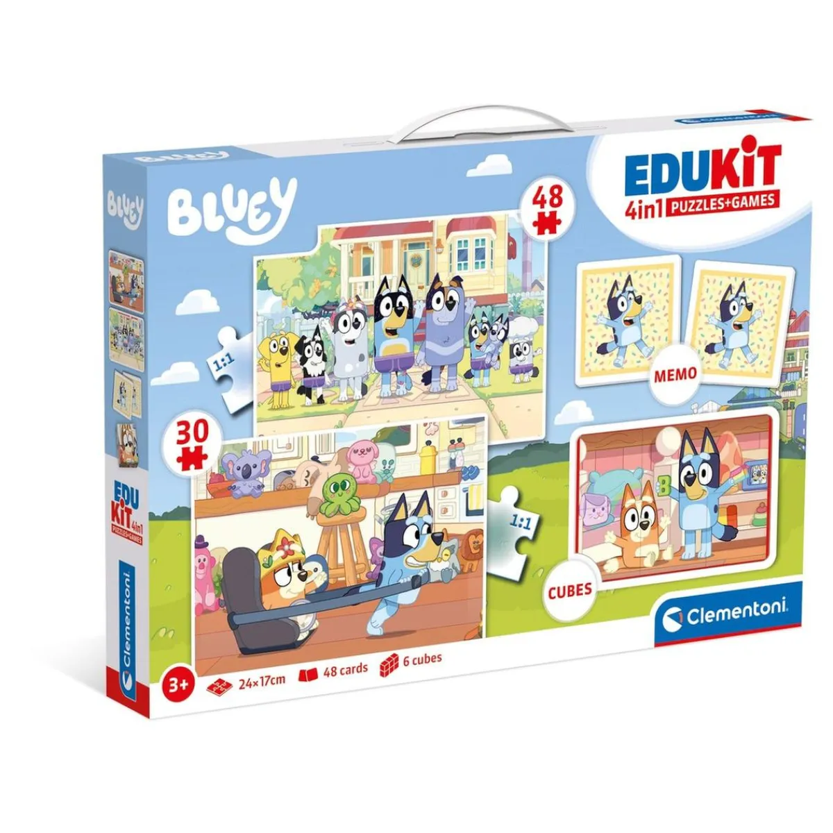 - Puzzles Edukit 4 en 1 Bluey*CLEMENTONI Outlet