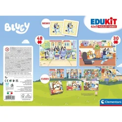 - Puzzles Edukit 4 en 1 Bluey*CLEMENTONI Outlet