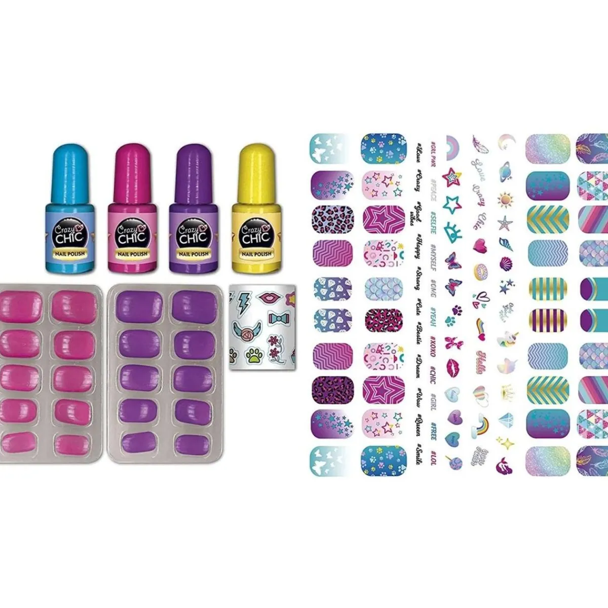 Sale - Set de uñas brillantes Crazy Chic en la oscuridad Estilo De Vida