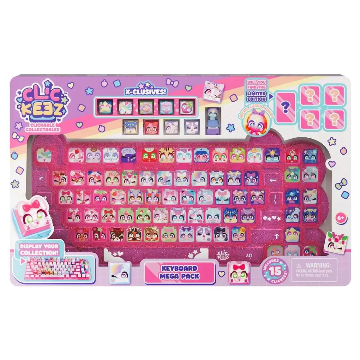 Clickeez - Keyboard Mega Pack con 15 teclas (Varios modelos)*BIZAK Outlet