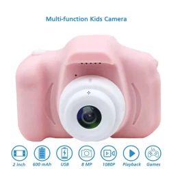 Cámara digital infantil rosa*KLACK EUROPE New