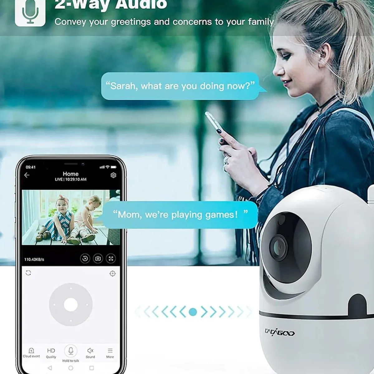 Sale Cámara inteligente seguimiento y vigilancia 360 Wifi Electrónicos