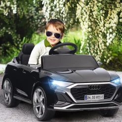 Coche Eléctrico Audi Q8 Etron Sportback 12V Negro Vehículos De Batería O A Pedales