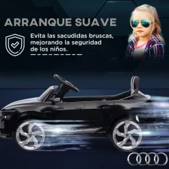 Coche Eléctrico Audi Q8 Etron Sportback 12V Negro Vehículos De Batería O A Pedales