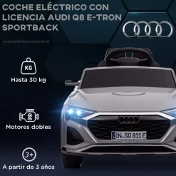 Coche Eléctrico Audi Q8 Etron Sportback 12V Gris*AIYAPLAY Clearance