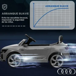 Coche Eléctrico Audi Q8 Etron Sportback 12V Gris*AIYAPLAY Clearance