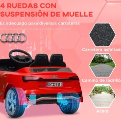 Coche Eléctrico Infantil Audi Q8 Etron Sportback 12V Rojo*AIYAPLAY Hot