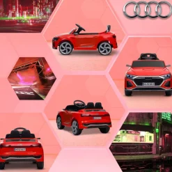 Coche Eléctrico Infantil Audi Q8 Etron Sportback 12V Rojo*AIYAPLAY Hot