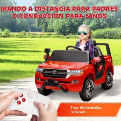 Clearance Coche eléctrico Toyota LAND CRUISER Rojo Vehículos De Batería O A Pedales
