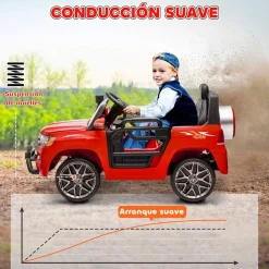 Clearance Coche eléctrico Toyota LAND CRUISER Rojo Vehículos De Batería O A Pedales