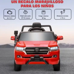 Clearance Coche eléctrico Toyota LAND CRUISER Rojo Vehículos De Batería O A Pedales