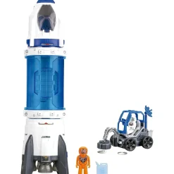 New Cohete espacial construye y juega con luces y sonido, vehículo lunar y detector de metales real Steam