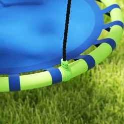 New Columpio exterior para niños Azul Columpios