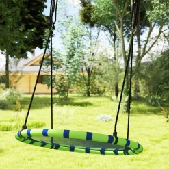 New Columpio exterior para niños Azul Columpios