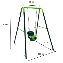 Columpio metálico Babol asiento bebé*MASGAMES Hot