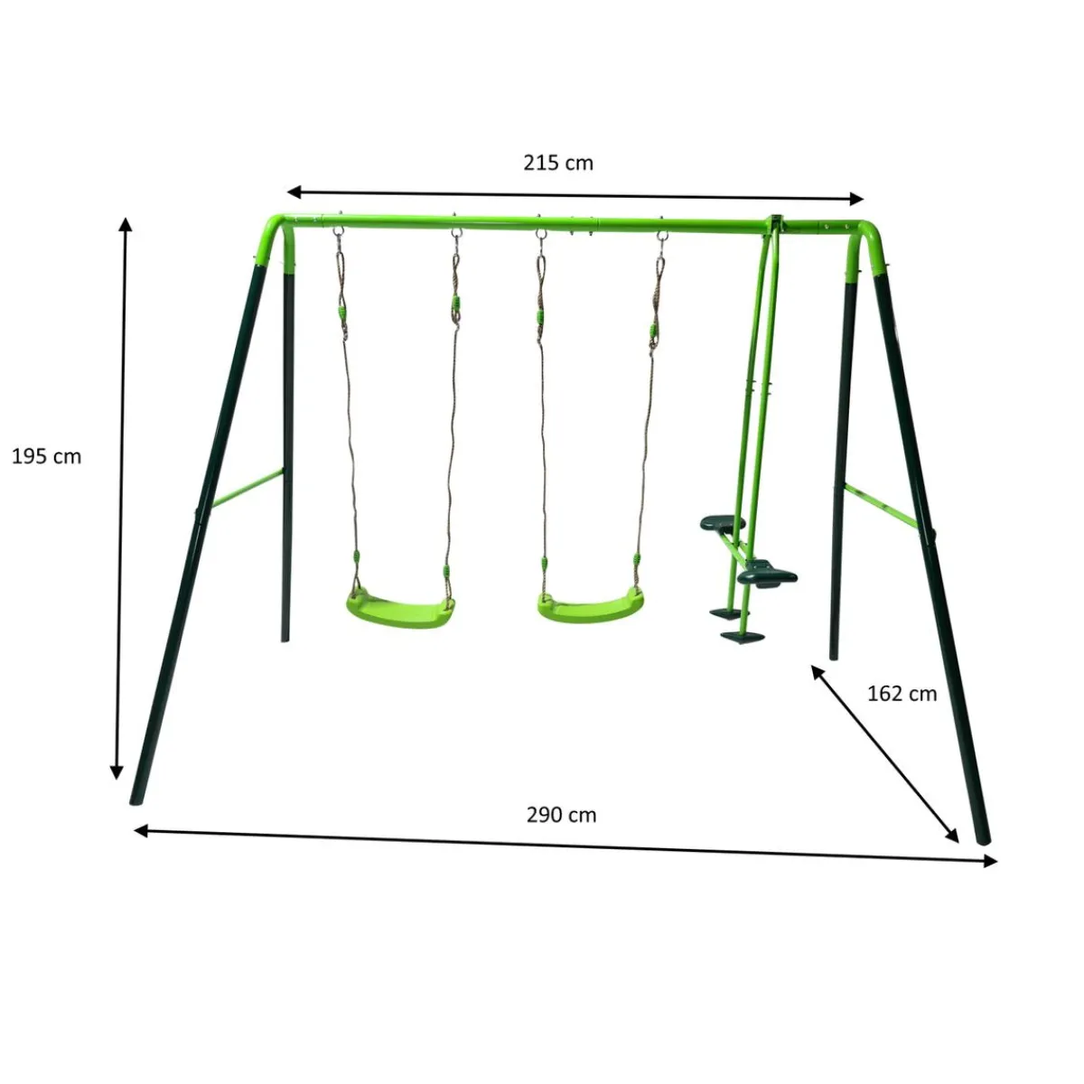 Columpio metálico triple Gingo*MASGAMES Clearance