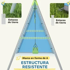 New Conjunto 3 en 1 para jardín Columpios