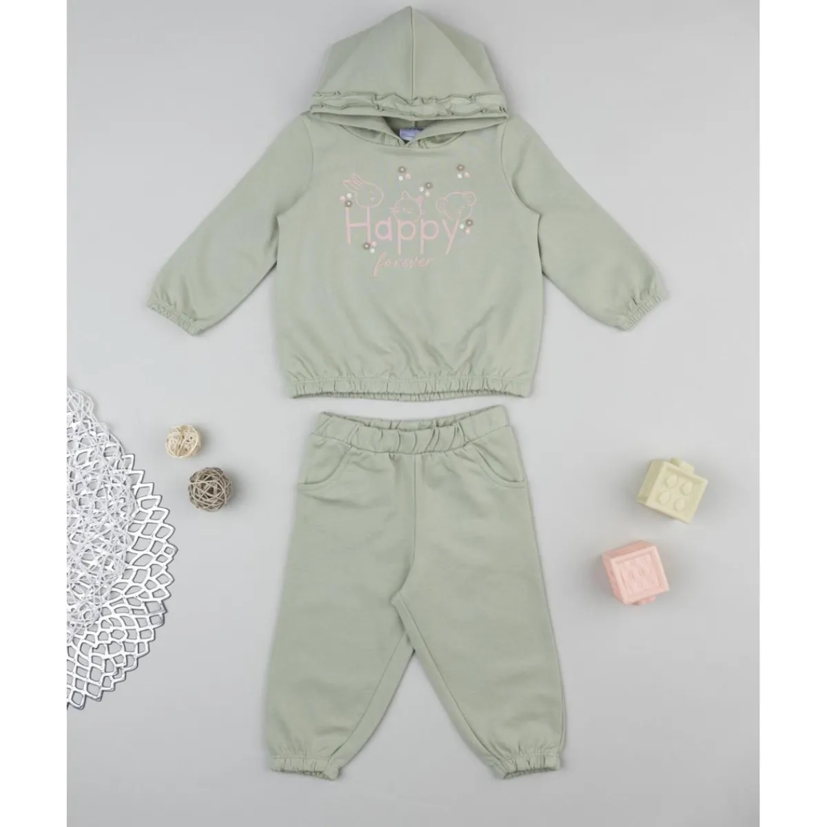 Conjunto jogging niña verde "Happy"*Prenatal Clearance