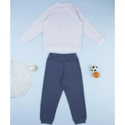 Conjunto jogging niño gris y azul Basket*Prenatal Sale