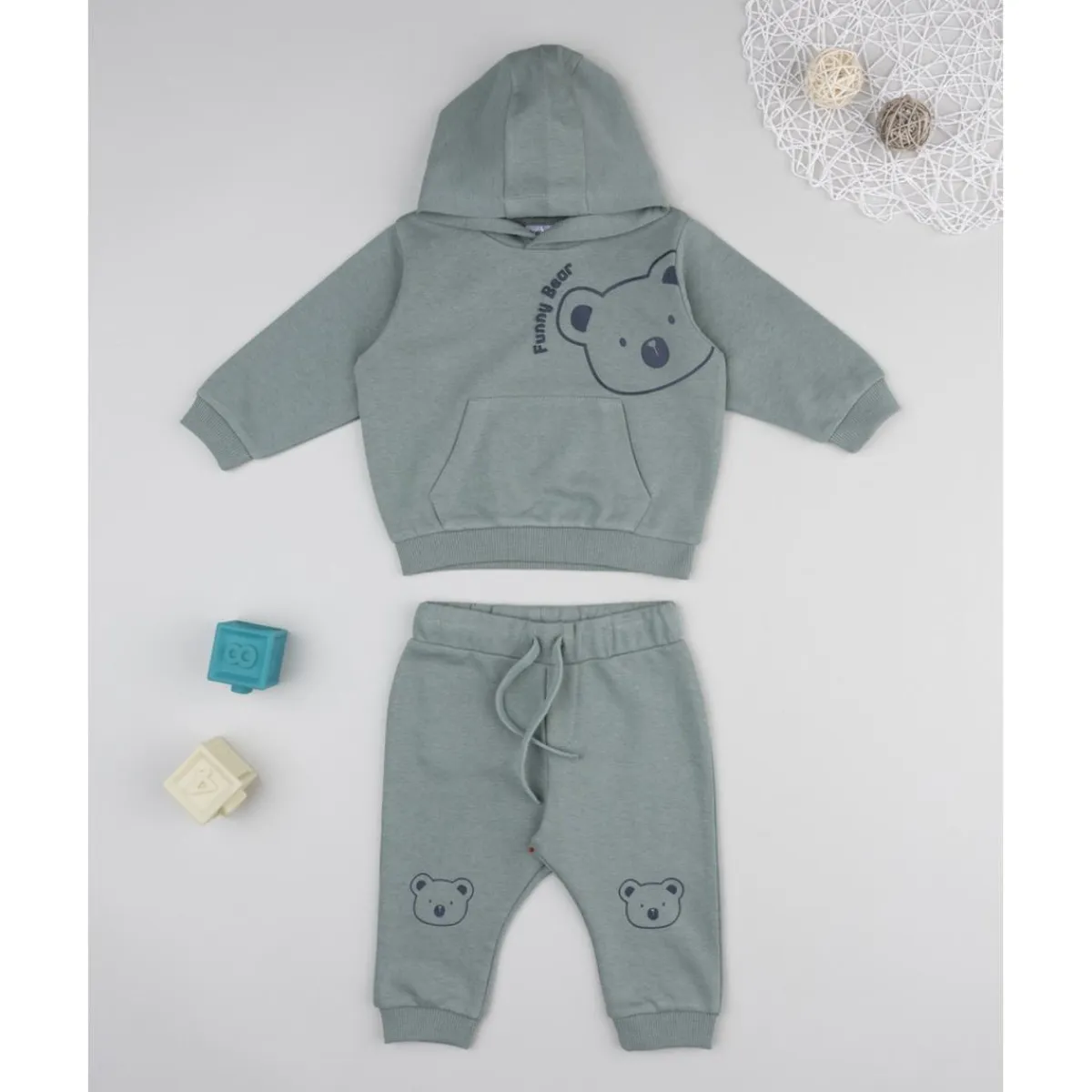 Conjunto jogging niño verde con koala*Prenatal New