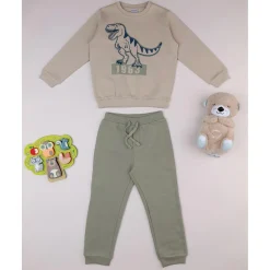 Conjunto jogging verde para niño Niño·Niño 2-10 Años|Niño 2-10 Años·Conjuntos Y Deporte