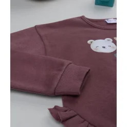 Discount Conjunto niña sudadera burdeos + pantalón azul con volante Niña·Niña 2-10 Años|Niña 2-10 Años·Vestidos, Conjuntos Y Deporte