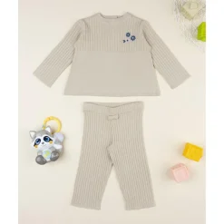 New Conjunto tricot niña en tono beige Niña·Bebé Niña 3-36 Meses|Bebé Niña 3-36 Meses·Vestidos, Conjuntos Y Deporte