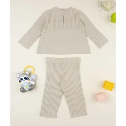 New Conjunto tricot niña en tono beige Niña·Bebé Niña 3-36 Meses|Bebé Niña 3-36 Meses·Vestidos, Conjuntos Y Deporte