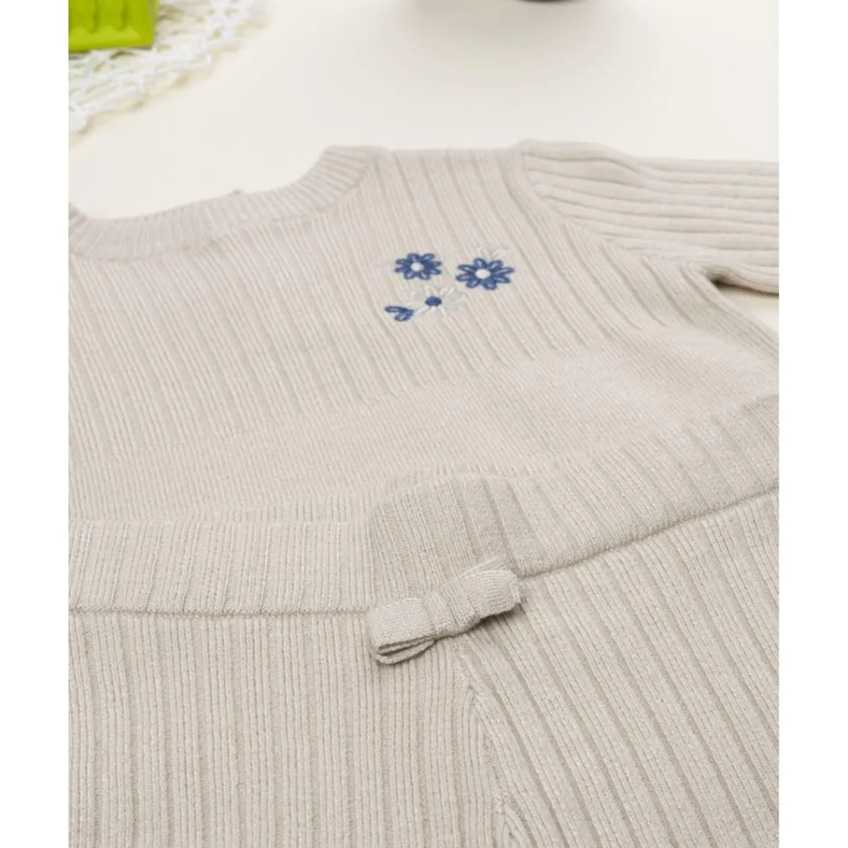 New Conjunto tricot niña en tono beige Niña·Bebé Niña 3-36 Meses|Bebé Niña 3-36 Meses·Vestidos, Conjuntos Y Deporte