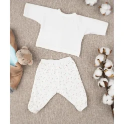 Conjunto unisex extrasmall en terciopelo con estrellitas*Prenatal Online